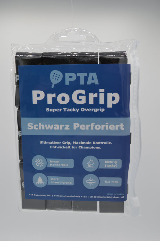 PTA Overgrip schwarz perforiert 12er Set
