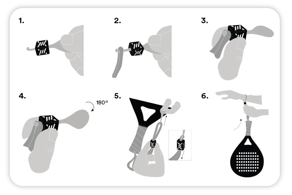 Padel Constrictor weiß 3er Set