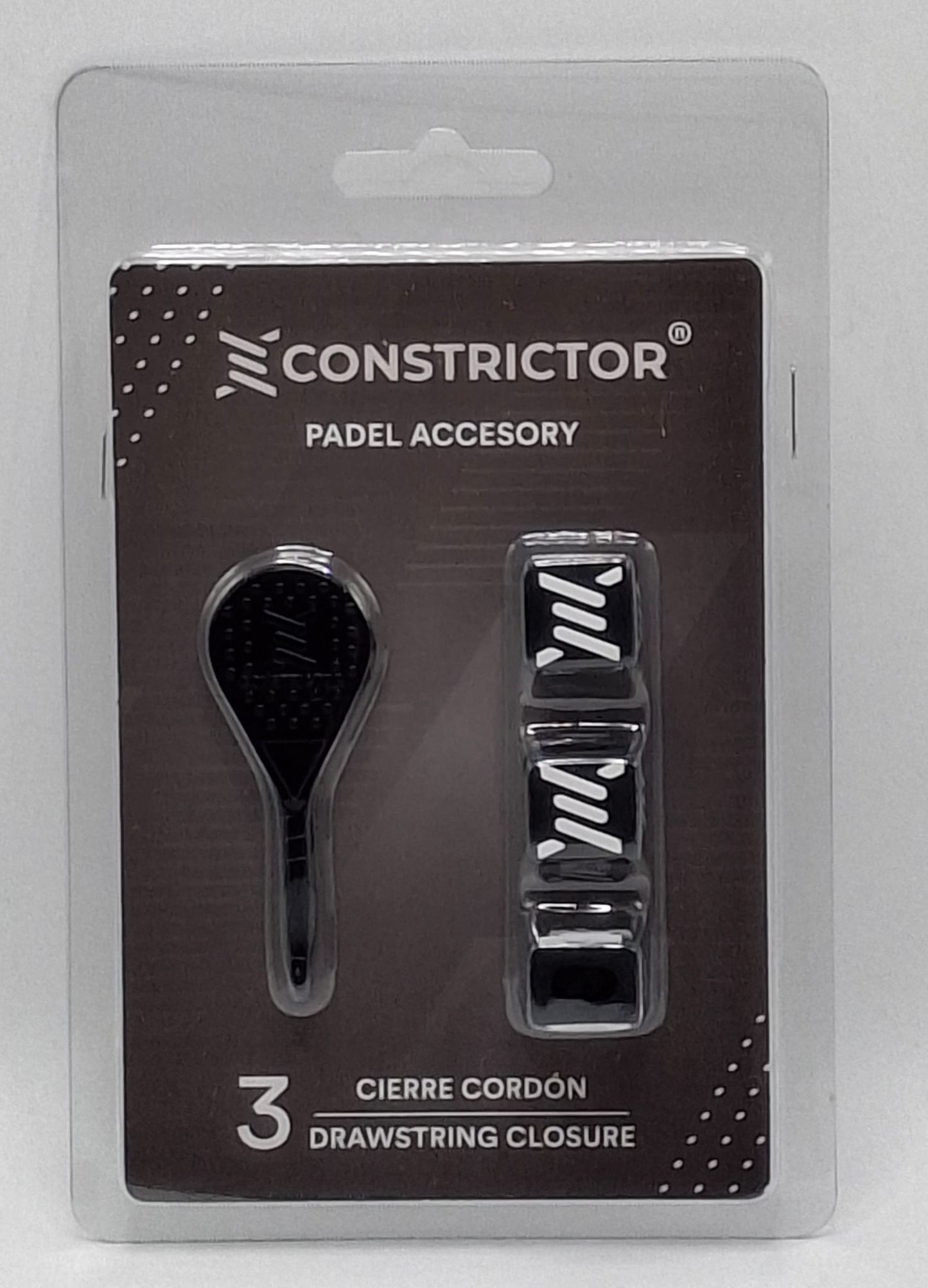 Padel Constrictor schwarz 3er Set